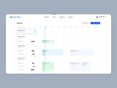 Smart Office - Meeting behance best design design design inspiration design interface meeting meeting app meeting room meetings smart smart office ui ux ui design