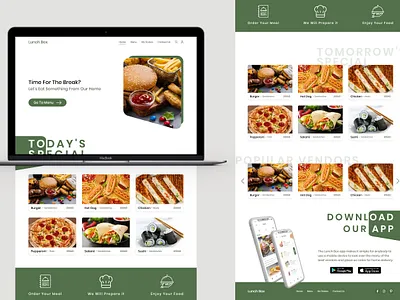 Website App for Employees Meals adobe xd design ui ui design uiux ux web webapp webdesign