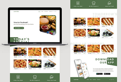 Website App for Employees Meals adobe xd design ui ui design uiux ux web webapp webdesign