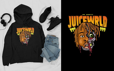 JUICE WRLD shirt Design design illustrations shirt shirt design shirt mockup shirtdesign shirts