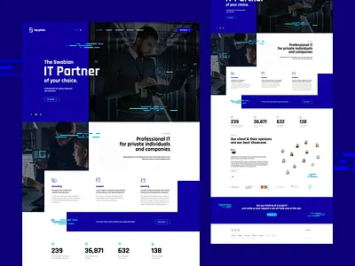 Hug.Systems agency branding design it landingpage onepage software ui ux visiontrust web webdesign webdesigner website wordpress