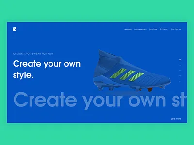 Shoe store Website design branding design minimal typography ui web website