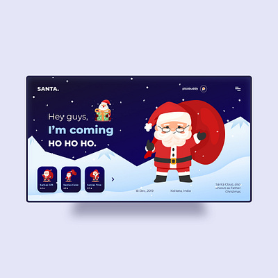 SANTA UI. behance design designer dribbble inspiration logo logodesign minimal simplicity ui ui interface uidesign uiinspirations uiux ux uxdesign uxresearch uxui webdesign website