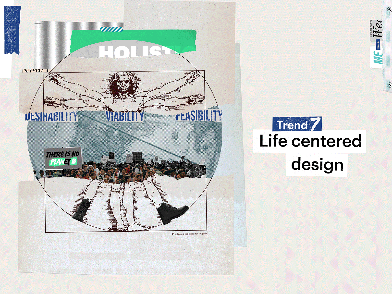 Trend 7 - Life centered design animation animation design branding collage collage art collages design illustration logo photoshop