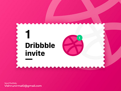 Dribbble invite abstract creative dribble dribbleinvite giveaway invitation