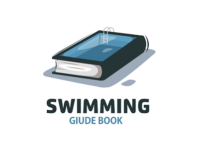 swimming book book doublemeaning illustration logo logodesigns pool swimming vector