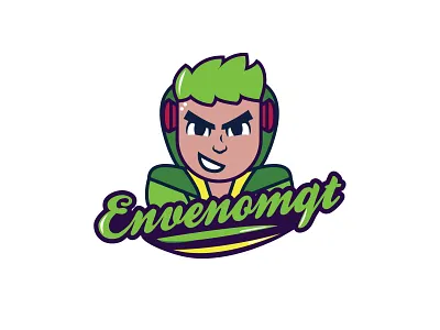 envenomqt branding design esport game gamer gaming green identity logo mascot vector