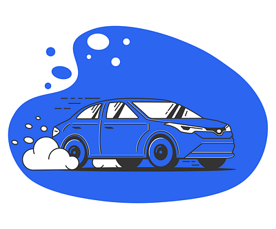 Sedan Illustration car design illustration illustrator minimal ui vector