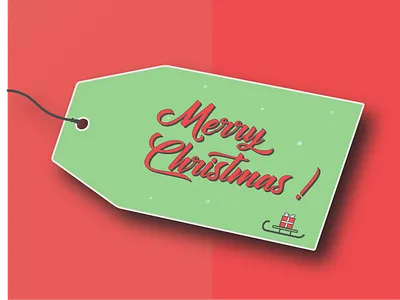 Holiday Gift Tag christmas colors design gift tag gradient illustration illustrator vector