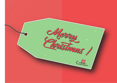 Holiday Gift Tag christmas colors design gift tag gradient illustration illustrator vector