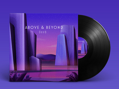 Above & Beyond Cover Artwork adobe photosop design drawing flat graphic design illustration illustrator landscape modern vector