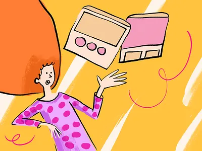 Throwing up ideas big hair browser designs iteration shipping throwing warm hues web design women yellow