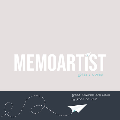 MEMOARTIST Logo Design artist brand branding branding design graphic design letters logo logo design memories memory paper airplane