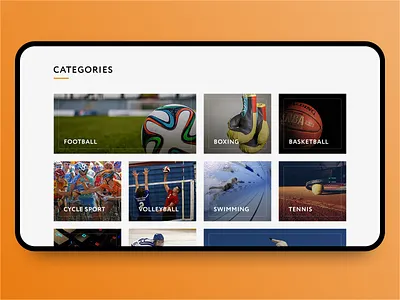 Daily UI #099 – Categories cards categories dailyui dailyuichallenge designui figma sport ui