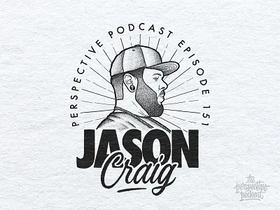 Jason Craig Portrait Illustration Podcast Art art design hand lettering handdrawn illustration lettering podcast procreate typography