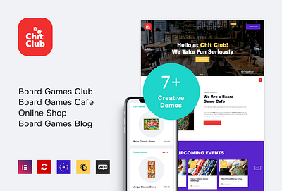 Chit Club | Board Games WordPress Theme blog blogging business design e commerce webdesign wordpress theme wordpress themes