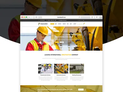 Builder - Building & Construction Joomla Template architechture business construction construction company design ecommerce envatomarket interrior joomla joomla template joomlabuff webdesign website