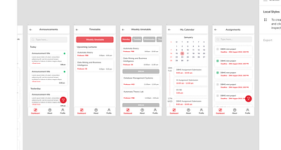 A planner for students app attendance calendar design mobile student students timetable ui user experience ux