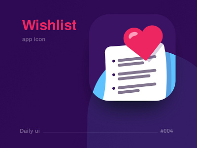 Daily UI 004 004 app icon icon wishlist