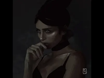Digital painting - The Truth art artwork digital art digital painting digitalportrait portrait portrait painting