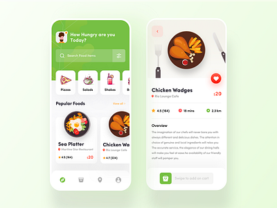 Food App Design app best cart clean color delivery discover favourite find restaurant food food app location retaurant search shop trend 2020 ui uidesigner