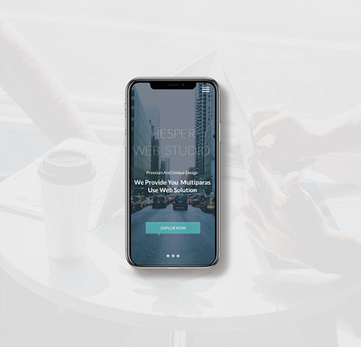 Mobile Version One page site. design ui ux web website widescreen wordpress theme