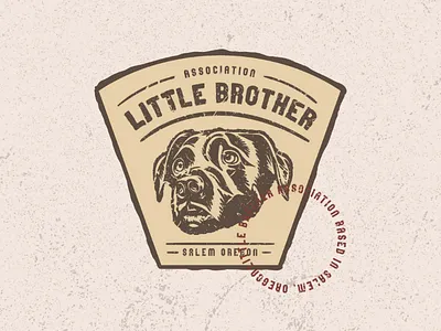 Little Brother Association Logo doggo dribbble graphic designer illustration illustrator inspiration logo photoshop vintage