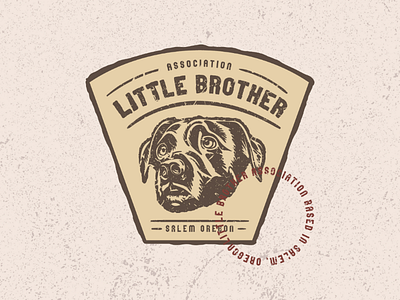 Little Brother Association Logo doggo dribbble graphic designer illustration illustrator inspiration logo photoshop vintage