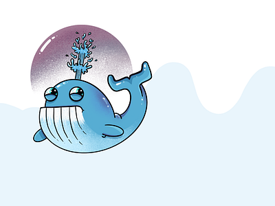 whale of a time illustration practice rebound