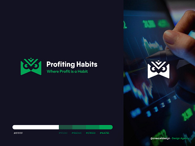 Profiting Habits Rebrand brand identity design brand strategy branding agency branding design color pallet design exploration forex trading robot illustration logo logotype onexcell symbol typeface typography wordmark