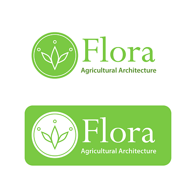 Landscaping Logo Mockup -- Flora abstract art badge branding design illustration landscaping logo mythology