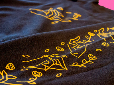 Picking Wildflower Hoodie flowers hands hoodie