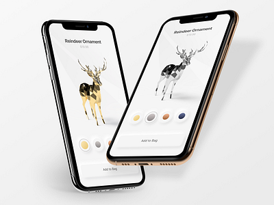 Simple UI digital iphone product reindeer ui ui design