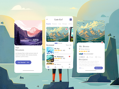 UI Design - Hiking App