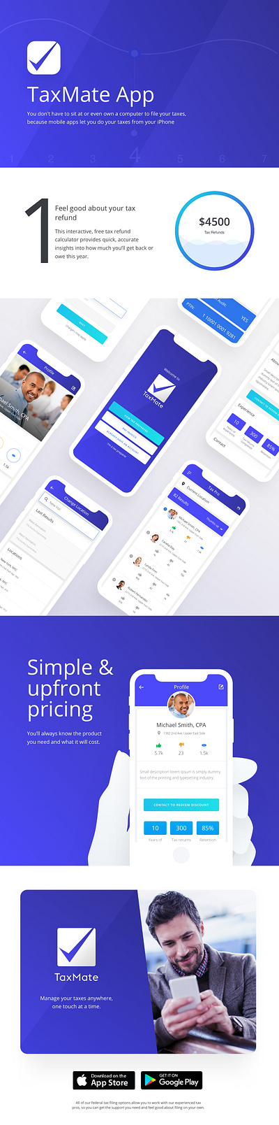 TaxMate App design mobile apps ui design ux