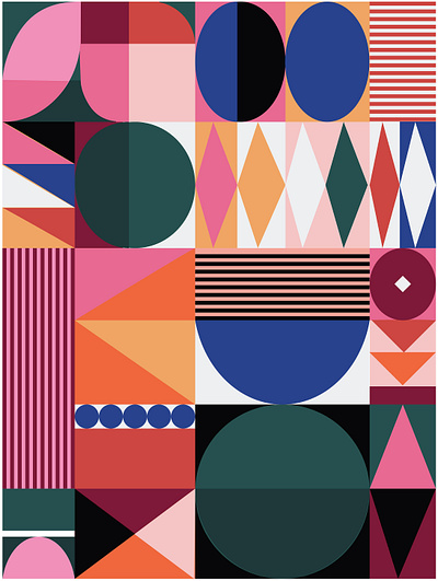 geo festival branding colorful colorful art colorful design design digital art geometric geometric design geometric illustration graphic illustration pattern art pattern design vector