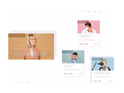 DAILY UI #035 | Blog Post 035 advice blog blog post daily 100 challenge daily ui 035 dailyui dailyuichallenge ui ui design uidesign uiux uiuxdesigner web