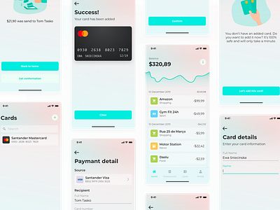 Financial app concept app app concept friendly gradient ios nice ui ui ux user experience user inteface ux