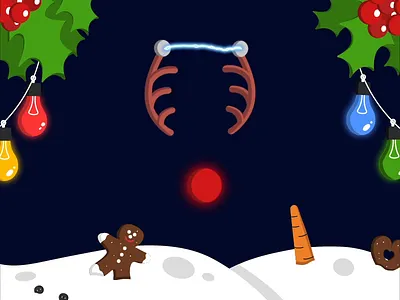 Christmas Card 2019: Face Filter aftereffects agencylife art augmented reality christmas card deepblue deepblue wannado design facebook facefilter illustration illustrator instagram rudolph snow sparkar winter xmas