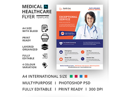 Medical Healthcare Flyer Template care clinic clinic flyer dental dental flyer dentist doctor emergency equipment fitness flyer health health care flyer healthcare flyer hospital hospital flyer leaflet medical medical flyer medical flyer template