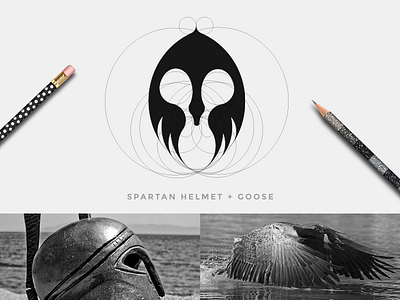 Logo design - S P A R T A G O O S E design goose graphic design grid layout grid logo helmet helmet design icon illustration logo logo design logo designer logotype logotype design sparta spartan spartan logo spartans vector