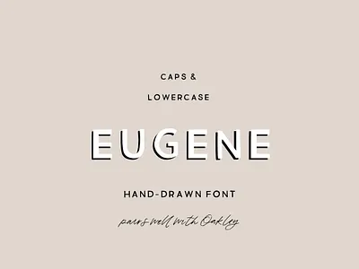 Eugene: Hand-Drawn Sans Serif Font branding design display font font font design fonts graphic design logo font poster font retro font sans serif sans serif sans serif font signage font type design typeface typefaces vintage design vintage font vintage lettering