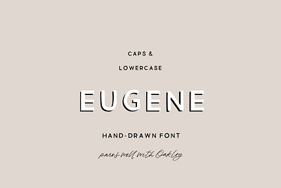 Eugene: Hand-Drawn Sans Serif Font branding design display font font font design fonts graphic design logo font poster font retro font sans serif sans serif sans serif font signage font type design typeface typefaces vintage design vintage font vintage lettering
