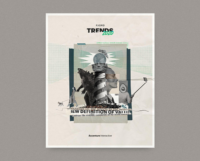Overview Poster for the Fjords 2020 Trends campaign branding collage collage art collages design illustration layout photoshop typography