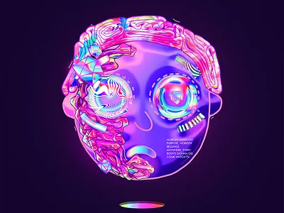 Rick and Morty Fan Art art artwork colorful colorful art everydays fan art gradient illustration klarens poster posters psychedelic retro rick rick and morty rickandmorty trippy tv show vaporwave vivid