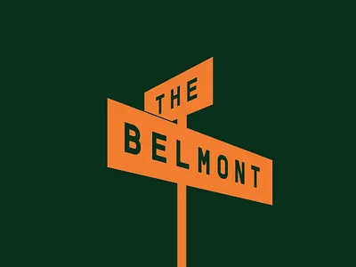 At The Corner Of brand branding logo logo design perspective street sign type workdmark