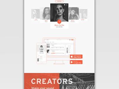 Website Re-Design Concept: Soundcloud branding concept corporate design design illustraion redesign website