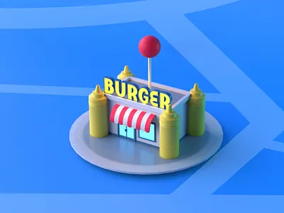 locate your shop 3d art c4d art cute art design illustration isometric