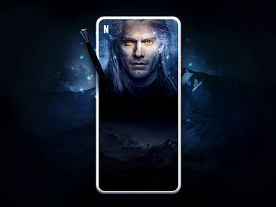 The Witcher Netflix app cast concept animation app app dashboard concept dashboard dashboard design desktop desktop dashboard netflix streaming tv tv app tv show ui animation user interface ux witcher