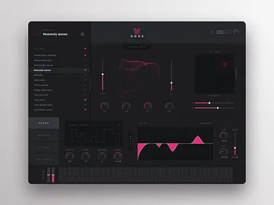 Node Music Interface app design interface music music app ui ux